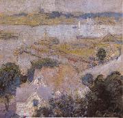 John Henry Twachtman Gloucester Harbor oil on canvas